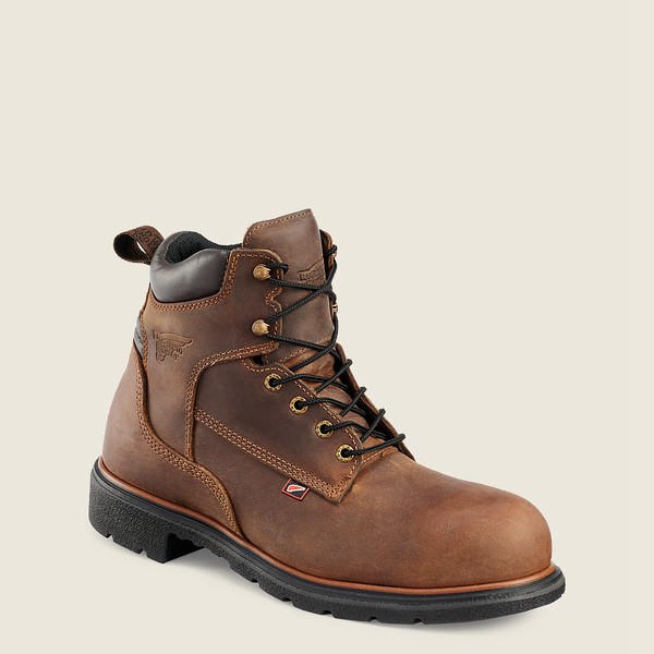 Red Wing Mens Dynaforce® - 6-inch Soft Toe - Work Boots Brown - 6845VMADQ